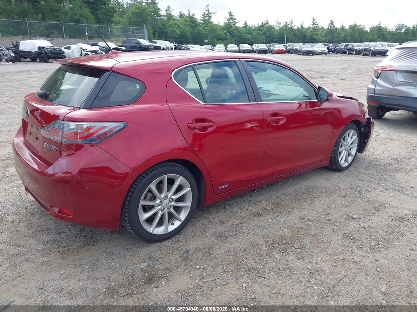 Vin: jthkd5bh5c2082165, lot: 46292871, lexus ct 200h premium 20124