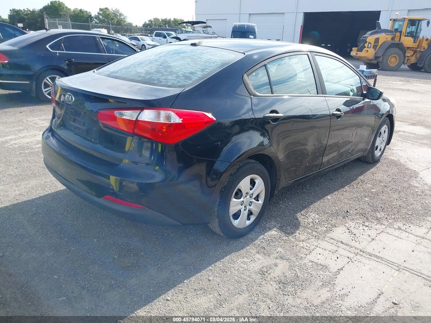 Vin: knafk4a6xg5542540, lot: 46292902, kia forte lx 20164