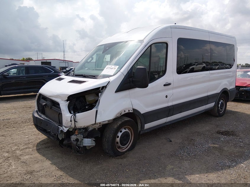 Vin: 1fbax2c86pkb53160, lot: 46292906, ford transit-350 passenger van xl 20232