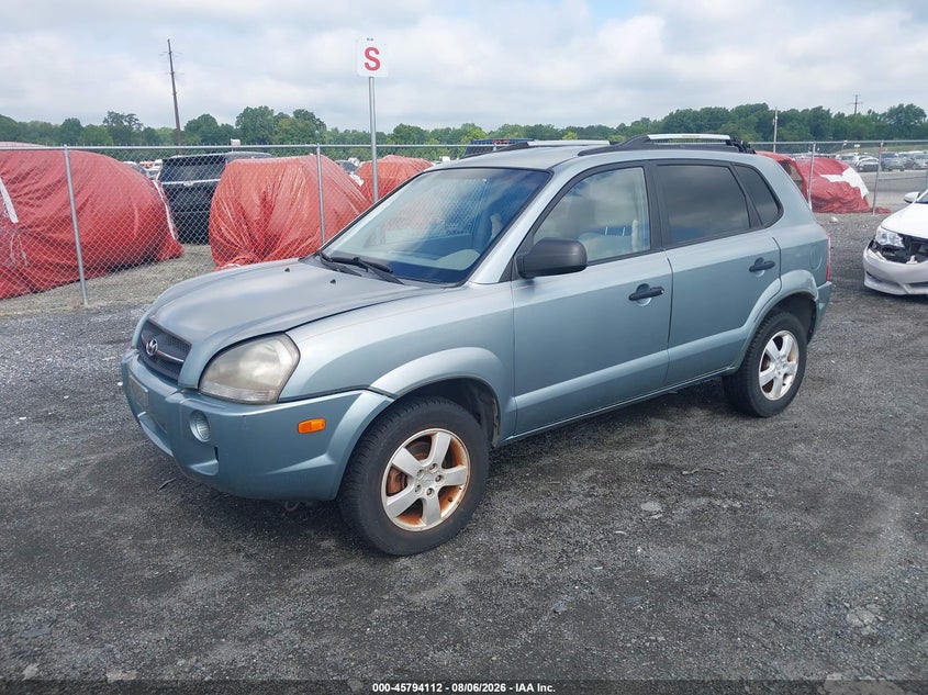 2005 Hyundai Tucson, Обычный износ, IAAI, VIN KM8JM12B85U148678 — фото 2