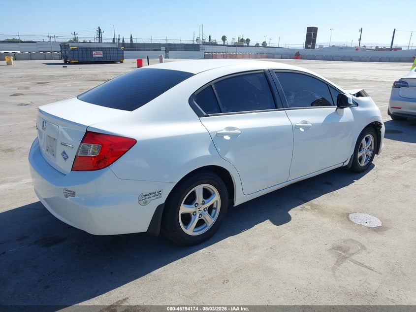 Vin: 19xfb5f55ce000821, lot: 46293005, honda civic natural gas 20124