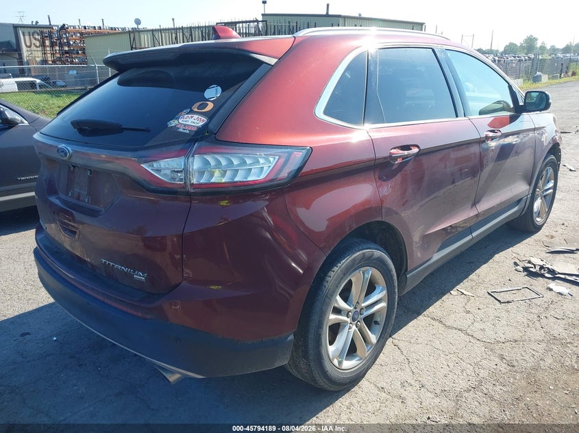 Vin: 2fmpk4k89gbc36363, lot: 46293020, ford edge titanium 20164