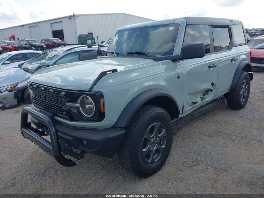 Vin: 1fmde5bhxmla84122, lot: 46293039, ford bronco big bend 20212