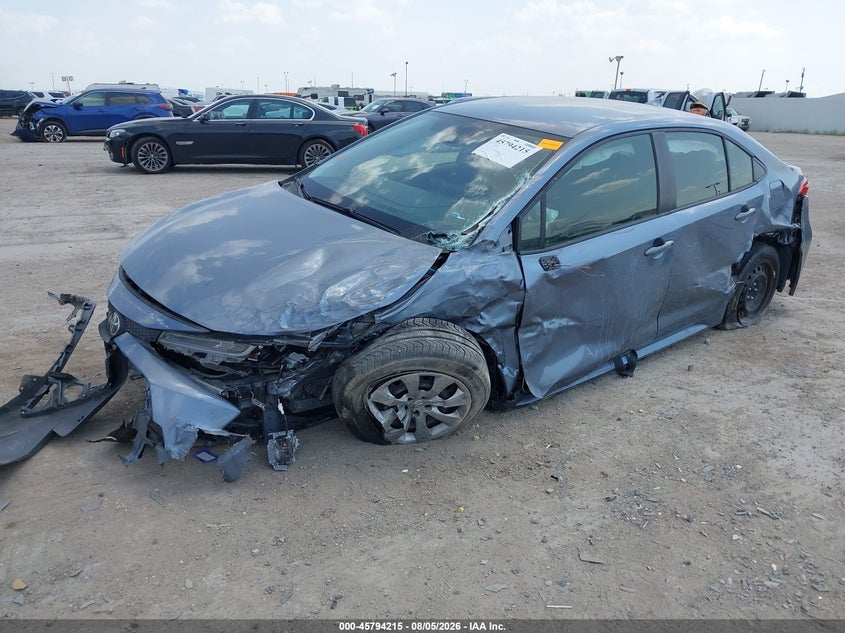 Vin: jtdepmae4nj194603, lot: 46293046, toyota corolla le 20222