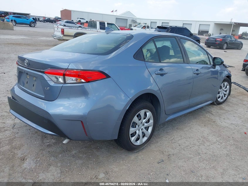 Vin: jtdepmae4nj194603, lot: 46293046, toyota corolla le 20224