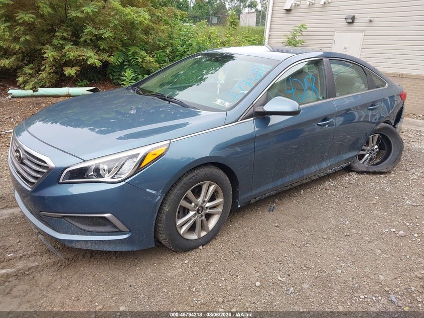 Vin: 5npe24afxgh377765, lot: 46293049, hyundai sonata se 20162