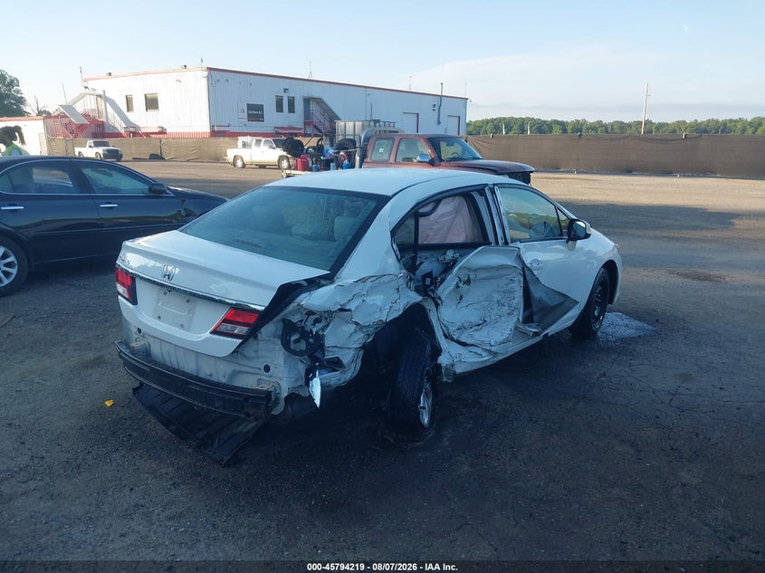 Vin: 19xfb2f58ee033183, lot: 46293050, honda civic lx 20144