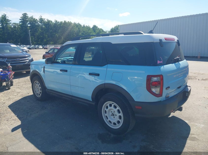 Vin: 3fmcr9g62prd04860, lot: 46293066, ford bronco sport heritage 20233