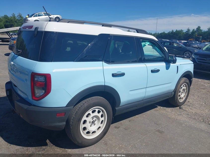 Vin: 3fmcr9g62prd04860, lot: 46293066, ford bronco sport heritage 20234