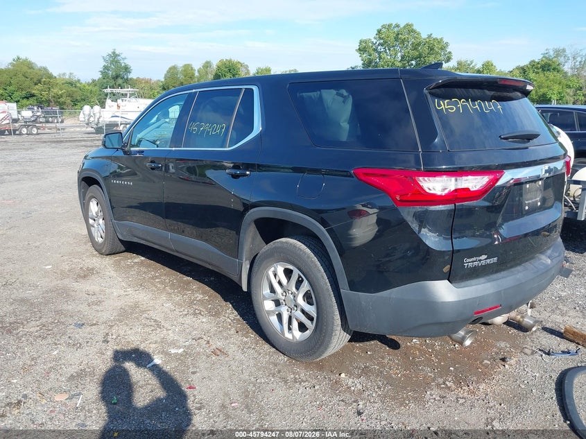 Vin: 1gnerfkw2lj237367, lot: 46293077, chevrolet traverse fwd ls 20203