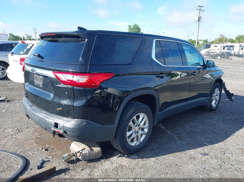 Vin: 1gnerfkw2lj237367, lot: 46293077, chevrolet traverse fwd ls 20204