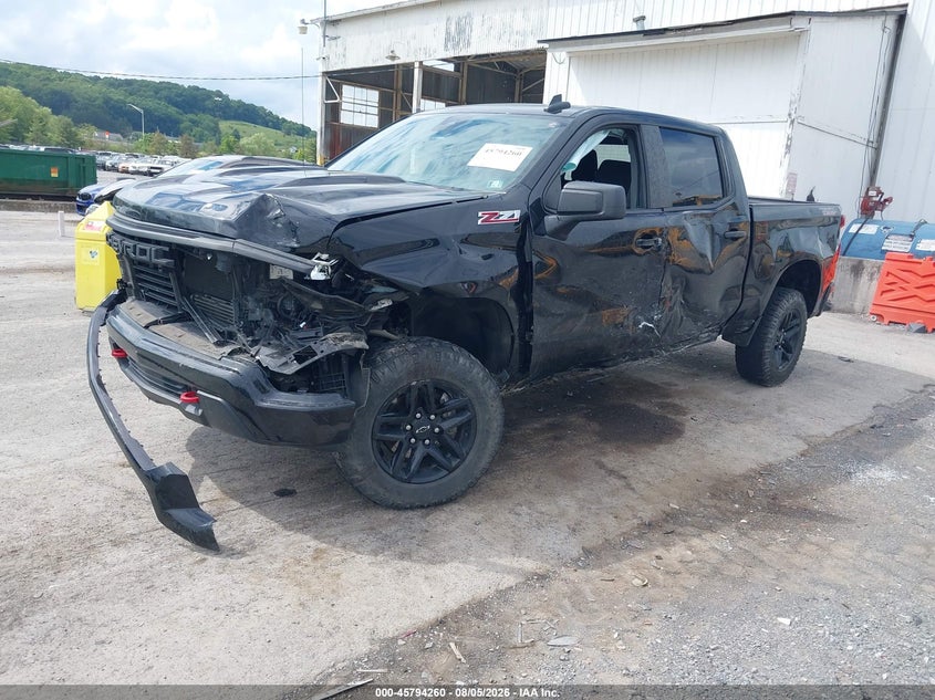 Vin: 3gcpdcek8ng684815, lot: 46293091, chevrolet silverado 1500 4wd  short bed custom trail boss 20222