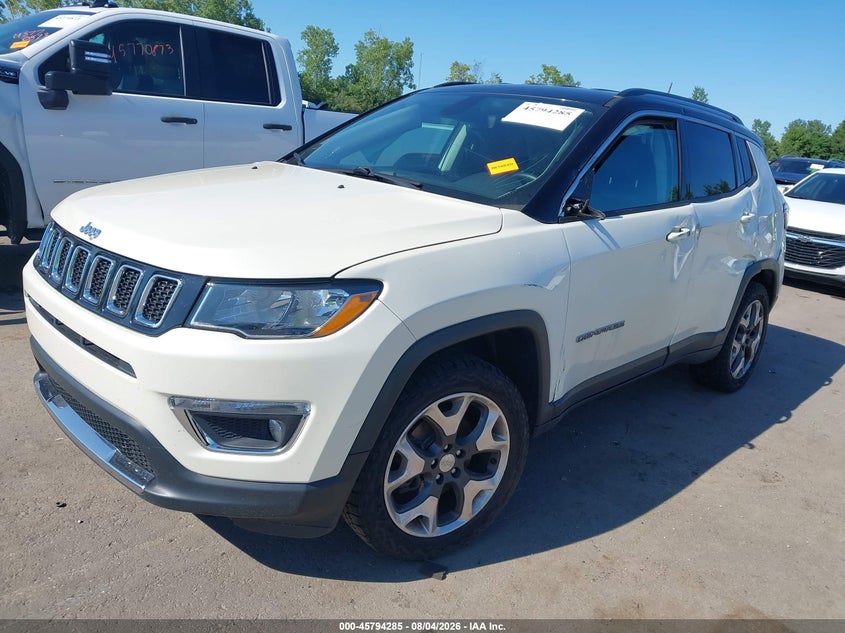 Vin: 3c4njdcb1kt690225, lot: 46293116, jeep compass limited 4x4 20192