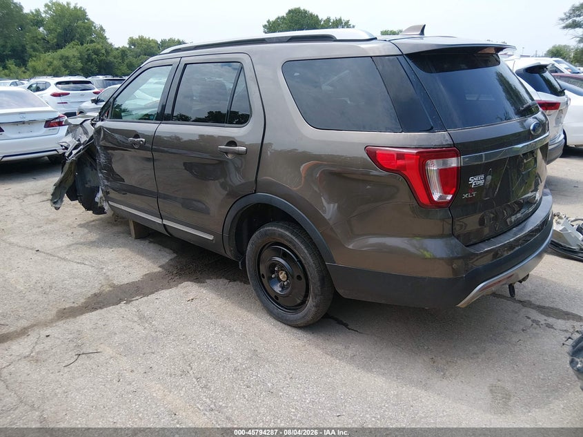 Vin: 1fm5k8d89ggb72328, lot: 46293118, ford explorer xlt 20163