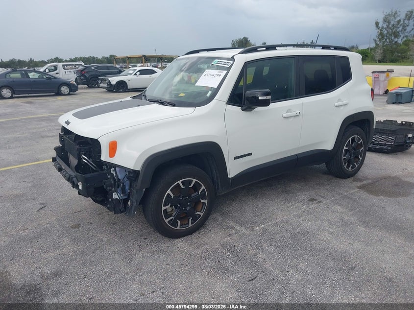 Vin: zacnjdb17ppp68785, lot: 46293130, jeep renegade upland 4x4 20232