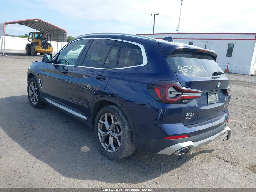 2022 BMW X3 auction photo 3