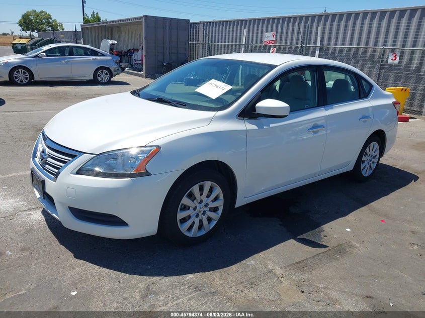 Vin: 3n1ab7ap2dl684905, lot: 46293205, nissan sentra sv 20132