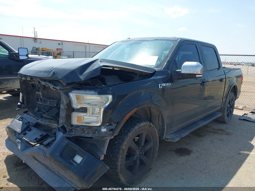 Vin: 1ftew1cf7fke36576, lot: 46293207, ford f-150 lariat 20152