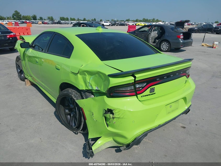 Vin: 2c3cdxgj2ph672774, lot: 46293221, dodge charger scat pack 20233
