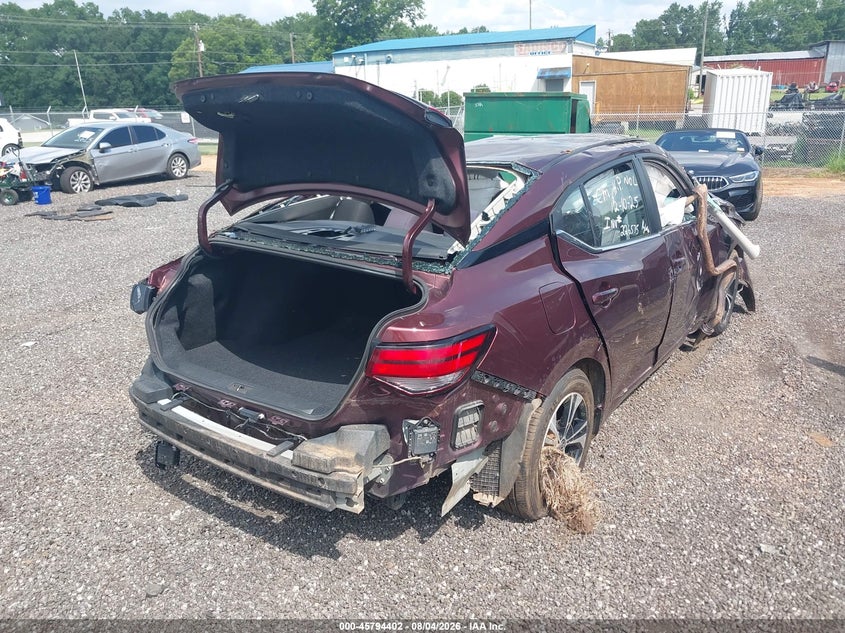 Vin: 3n1ab8cvxny269868, lot: 46293233, nissan sentra sv xtronic cvt 20224