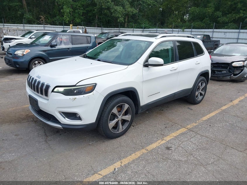 Vin: 1c4pjmdx7kd188408, lot: 46293300, jeep cherokee limited 4x4 20192