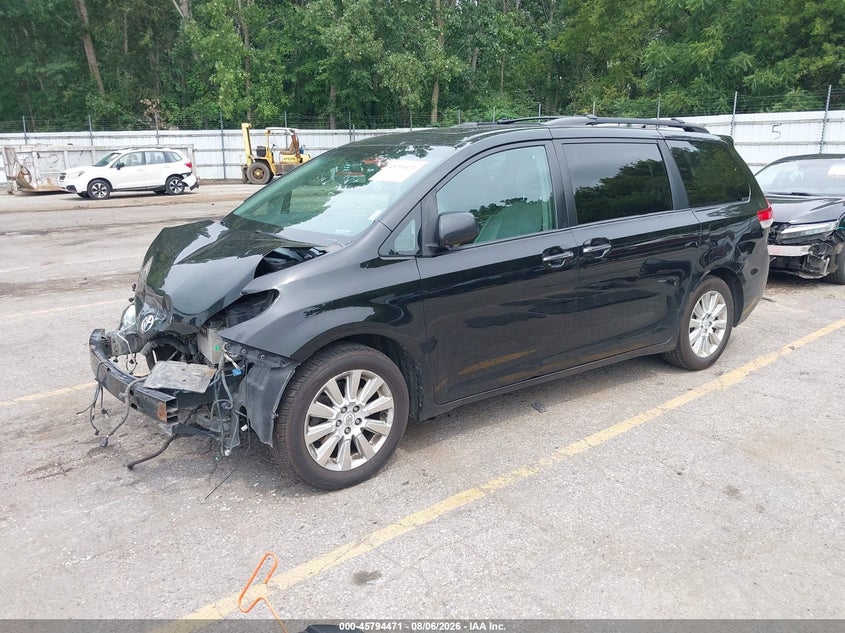 Vin: 5tddk3dc3bs006764, lot: 46293302, toyota sienna limited 20112