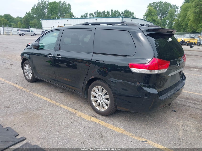 Vin: 5tddk3dc3bs006764, lot: 46293302, toyota sienna limited 20113