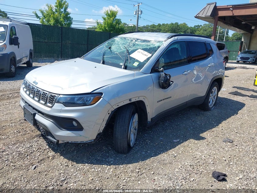 Vin: 3c4njdbn1rt108369, lot: 46293320, jeep compass latitude 4x4 20242
