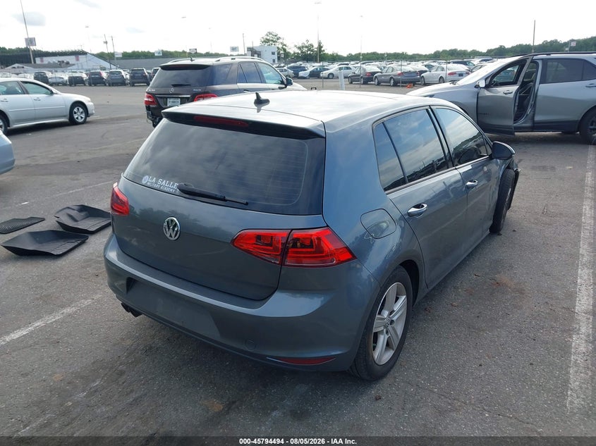 Vin: 3vw117auxhm058800, lot: 46293325, volkswagen golf tsi s 4-door/tsi wolfsburg edition 4-door 20174