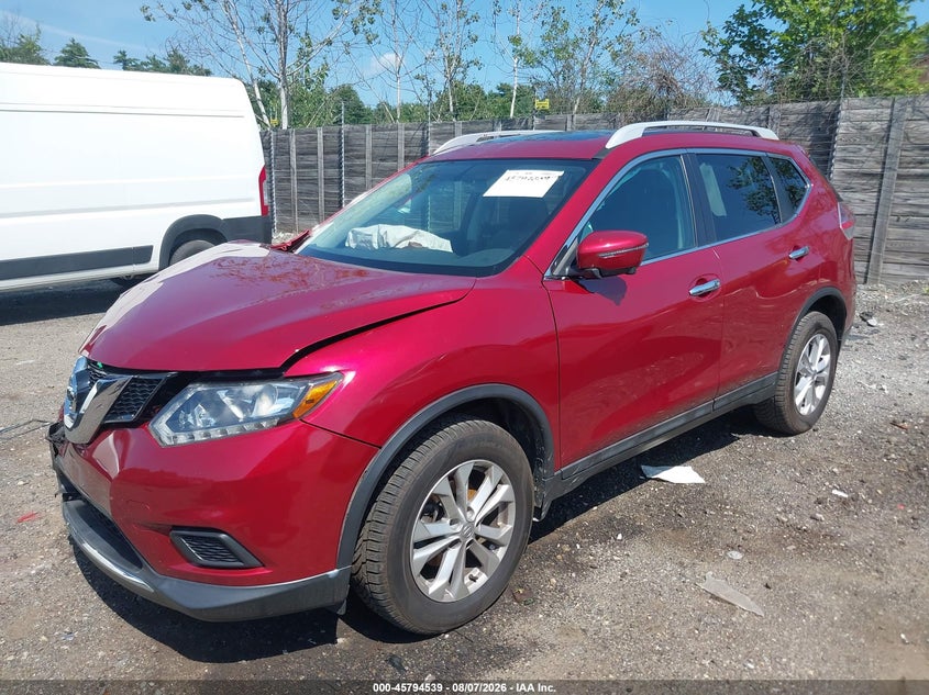 Vin: 5n1at2mv3gc867121, lot: 46293370, nissan rogue sv 20162