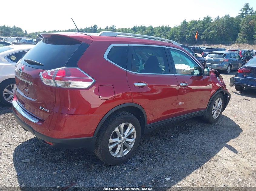 Vin: 5n1at2mv3gc867121, lot: 46293370, nissan rogue sv 20164