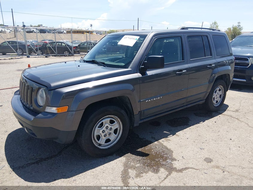 Vin: 1c4njpbb0gd612406, lot: 46293387, jeep patriot sport 20162