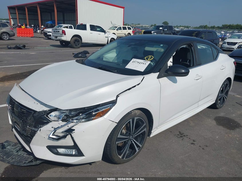 Vin: 3n1ab8dv4ny220552, lot: 46293424, nissan sentra sr xtronic cvt 20222
