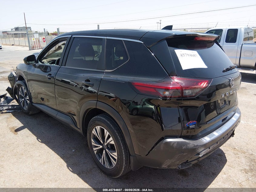 Vin: 5n1bt3ba6pc768819, lot: 46293438, nissan rogue sv fwd 20233