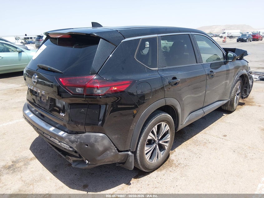 Vin: 5n1bt3ba6pc768819, lot: 46293438, nissan rogue sv fwd 20234
