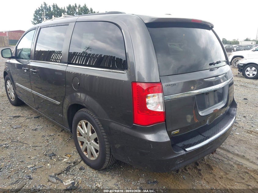 Vin: 2c4rc1bg5fr637284, lot: 46293447, chrysler town & country touring 20153