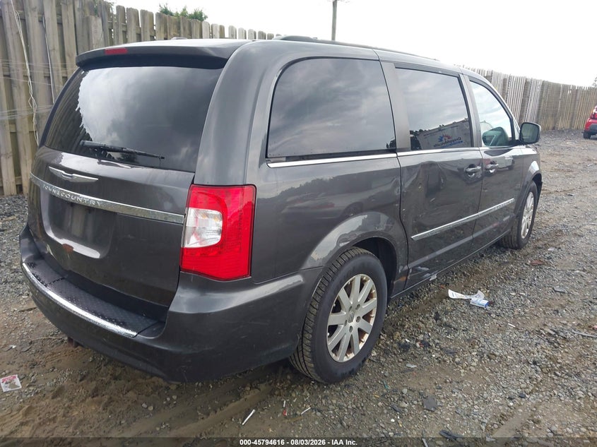 Vin: 2c4rc1bg5fr637284, lot: 46293447, chrysler town & country touring 20154