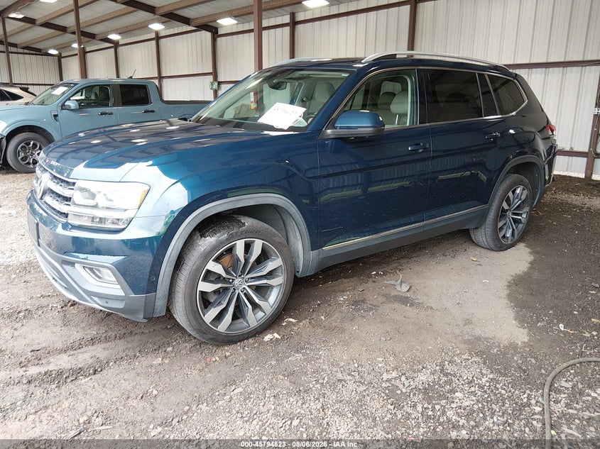 Vin: 1v2nr2ca1kc623641, lot: 46293454, volkswagen atlas 3.6l v6 sel premium 20192