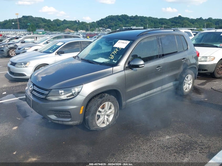 Vin: wvgav7ax1gw617193, lot: 46293457, volkswagen tiguan s 20162