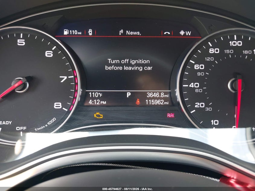 2016 AUDI A6 auction photo 7