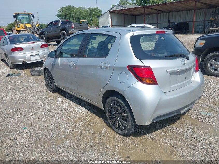 Vin: vnkktud32fa029781, lot: 46293464, toyota yaris l 20153