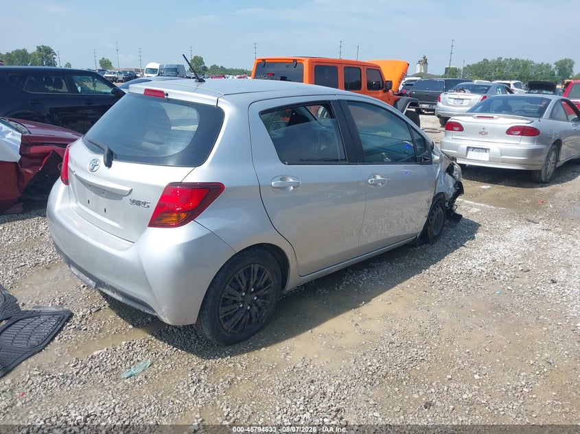 Vin: vnkktud32fa029781, lot: 46293464, toyota yaris l 20154