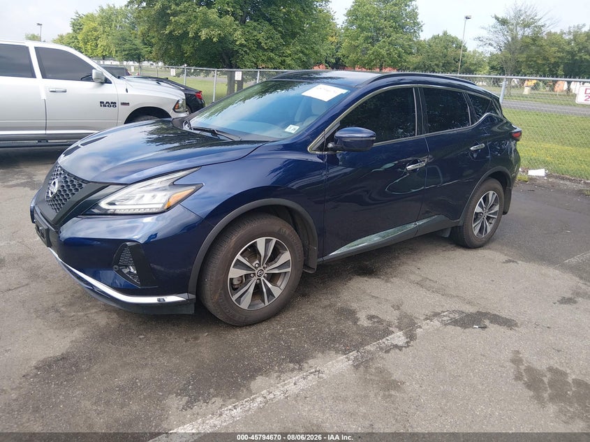 Vin: 5n1az2bs0pc106909, lot: 46293501, nissan murano sv intelligent awd 20232