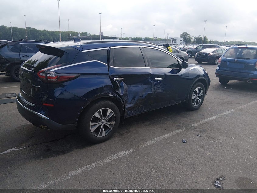 Vin: 5n1az2bs0pc106909, lot: 46293501, nissan murano sv intelligent awd 20234