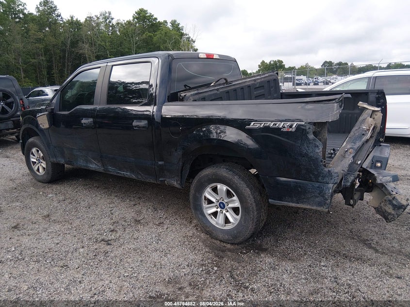 Vin: 1ftew1ef1gfc17183, lot: 46293513, ford f150 supercrew 20163