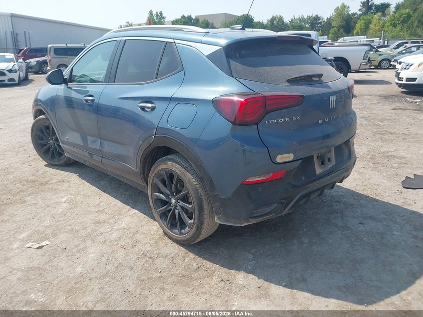 Vin: kl4amdsl9tb012397, lot: 46293546, buick encore gx sport touring fwd 20263
