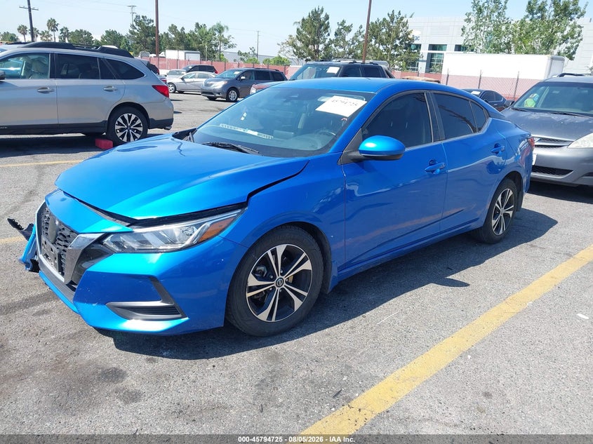Vin: 3n1ab8cv0ny288820, lot: 46293556, nissan sentra sv xtronic cvt 20222