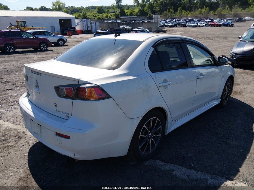 Vin: ja32v2fw9gu002882, lot: 46293560, mitsubishi lancer es/se/sel 20164
