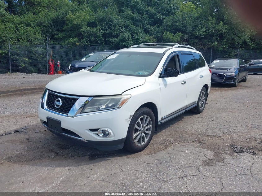 Vin: 5n1ar2mm9dc625015, lot: 46293573, nissan pathfinder sl 20132