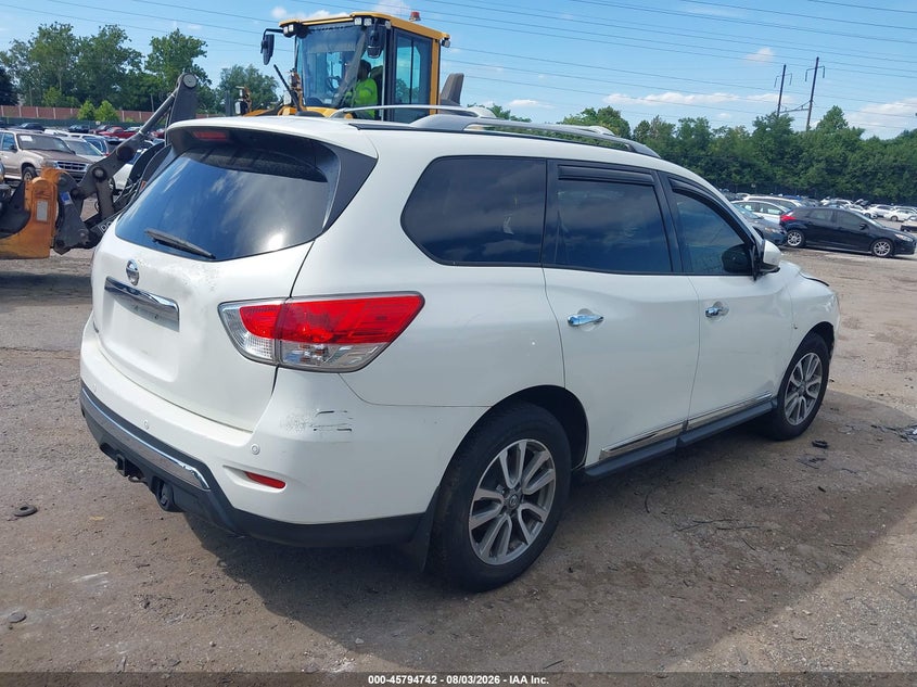 Vin: 5n1ar2mm9dc625015, lot: 46293573, nissan pathfinder sl 20134